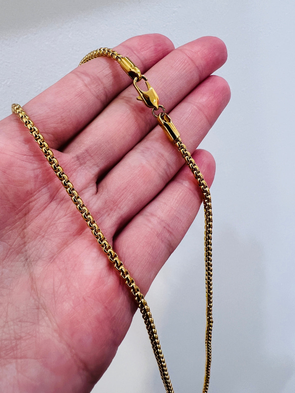 18KT Gold Filled Necklaces, Gold Filled Rolo Chain | 2mm Width | 24 Inch Necklace by HAUS OF MONOGRAM