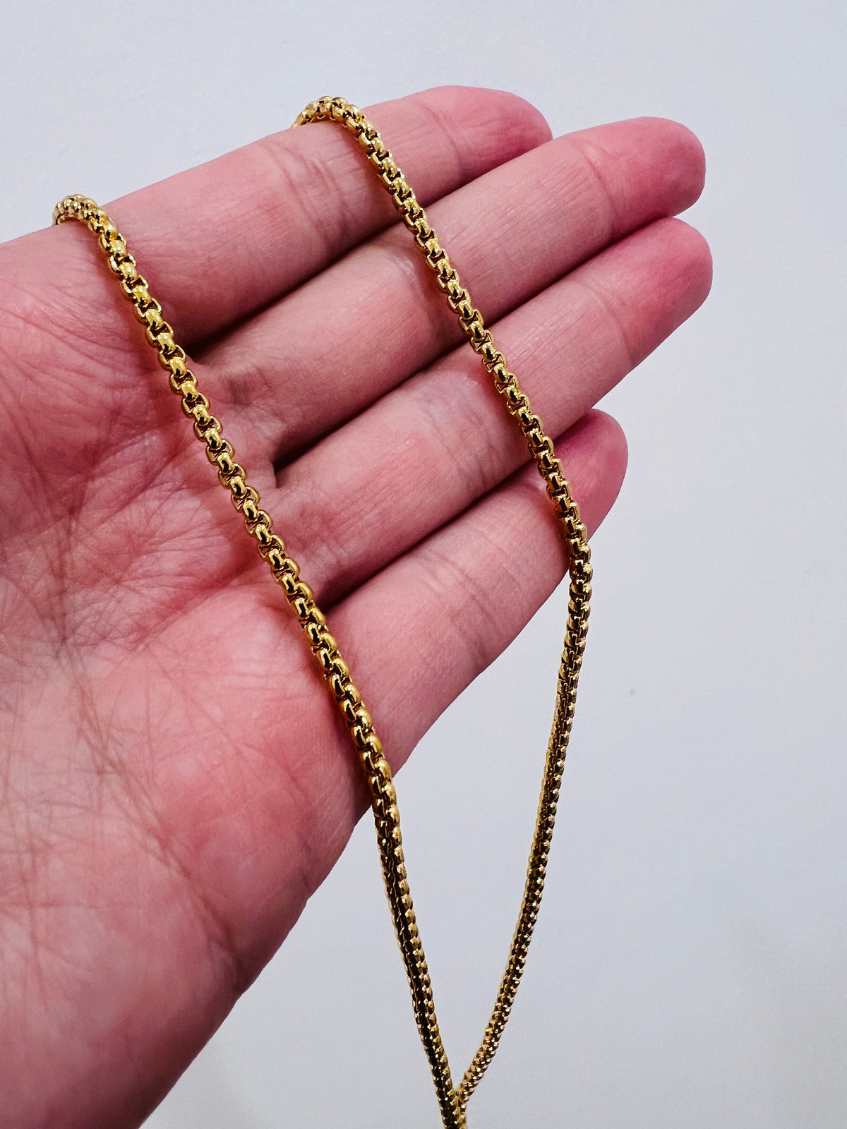 18KT Gold Filled Necklaces, Gold Filled Rolo Chain | 2mm Width | 24 Inch Necklace by HAUS OF MONOGRAM