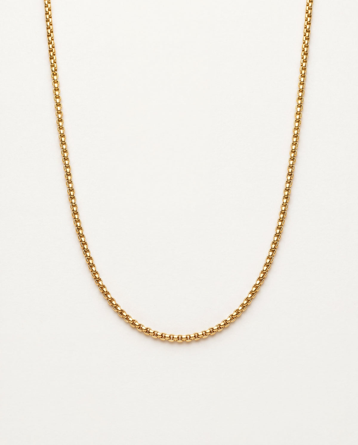 18KT Gold Filled Necklaces, Gold Filled Rolo Chain | 2mm Width | 24 Inch Necklace by HAUS OF MONOGRAM