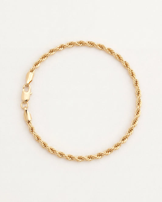 Gold Filled Rope Bracelet