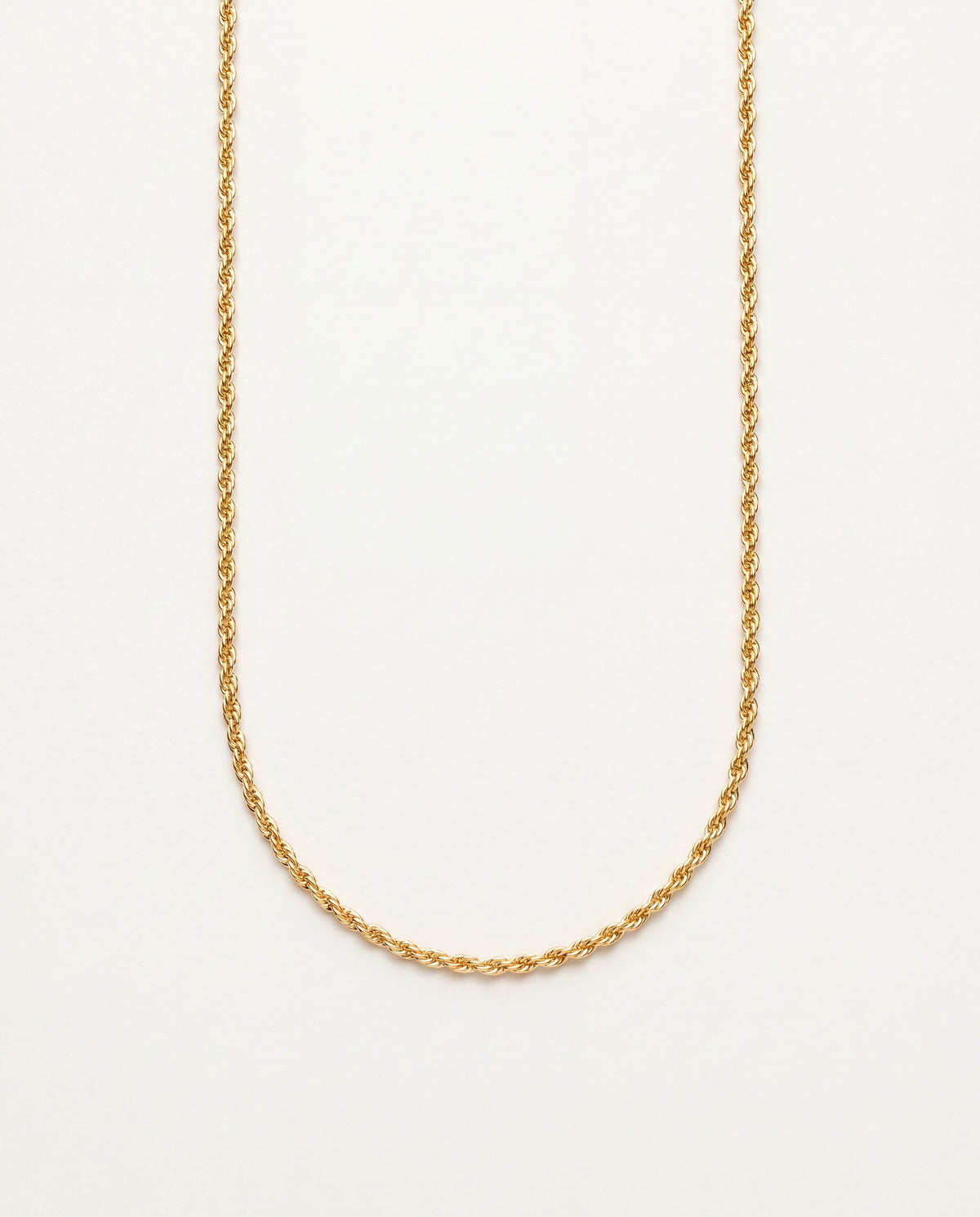 18KT Gold Filled Necklaces, Gold Filled Rope Necklace | 1.8mm Chain in 16–30" by HAUS OF MONOGRAM