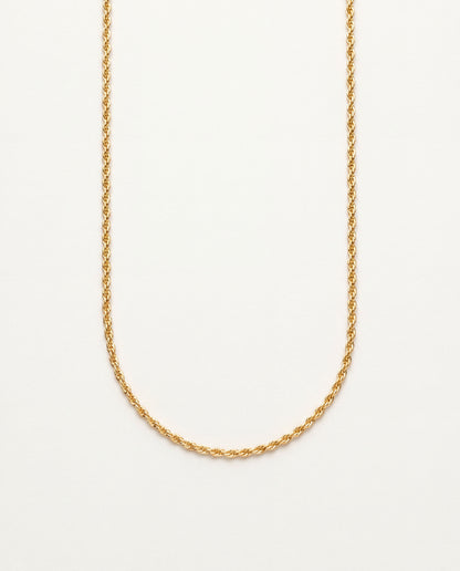 18KT Gold Filled Necklaces, Gold Filled Rope Necklace | 1.8mm Chain in 16–30" by HAUS OF MONOGRAM
