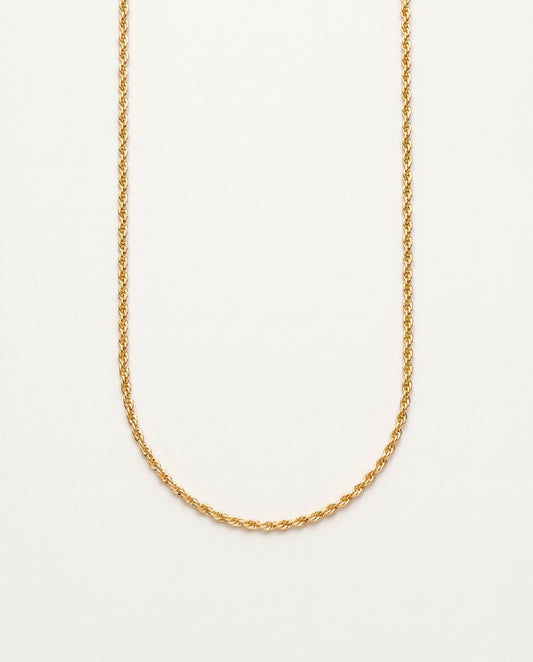 18KT Gold Filled Necklaces, Gold Filled Rope Necklace | 1.8mm Chain in 16–30" by HAUS OF MONOGRAM
