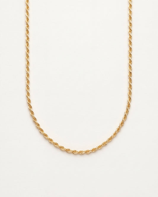 18KT Gold Filled Necklaces, Gold Filled Rope Necklace | 1mm Slim Classic Everyday Chain by HAUS OF MONOGRAM