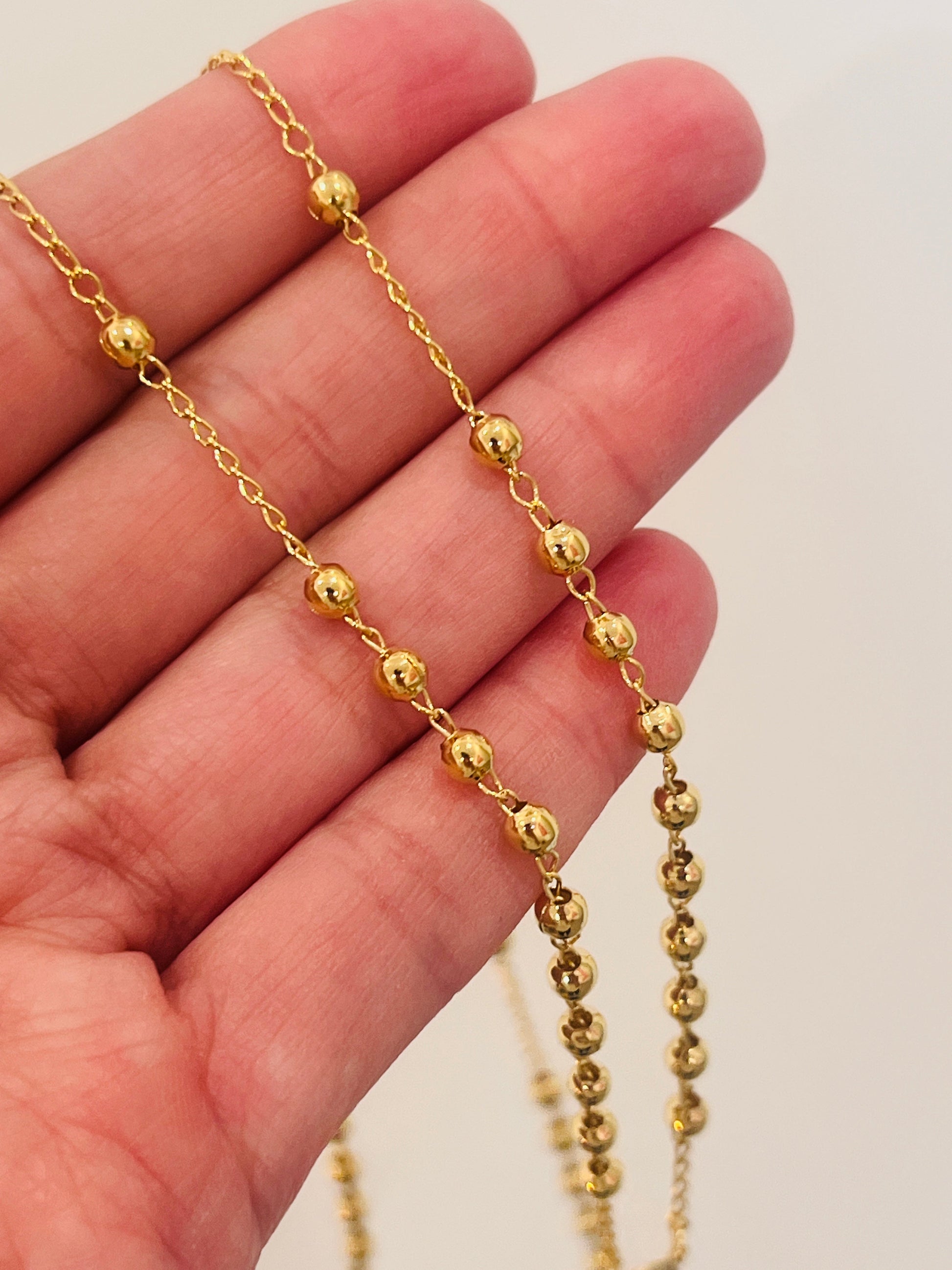 Gold Filled Rosary Necklace | Catholic Prayer Jewelry for Men & Women by HAUS OF MONOGRAM