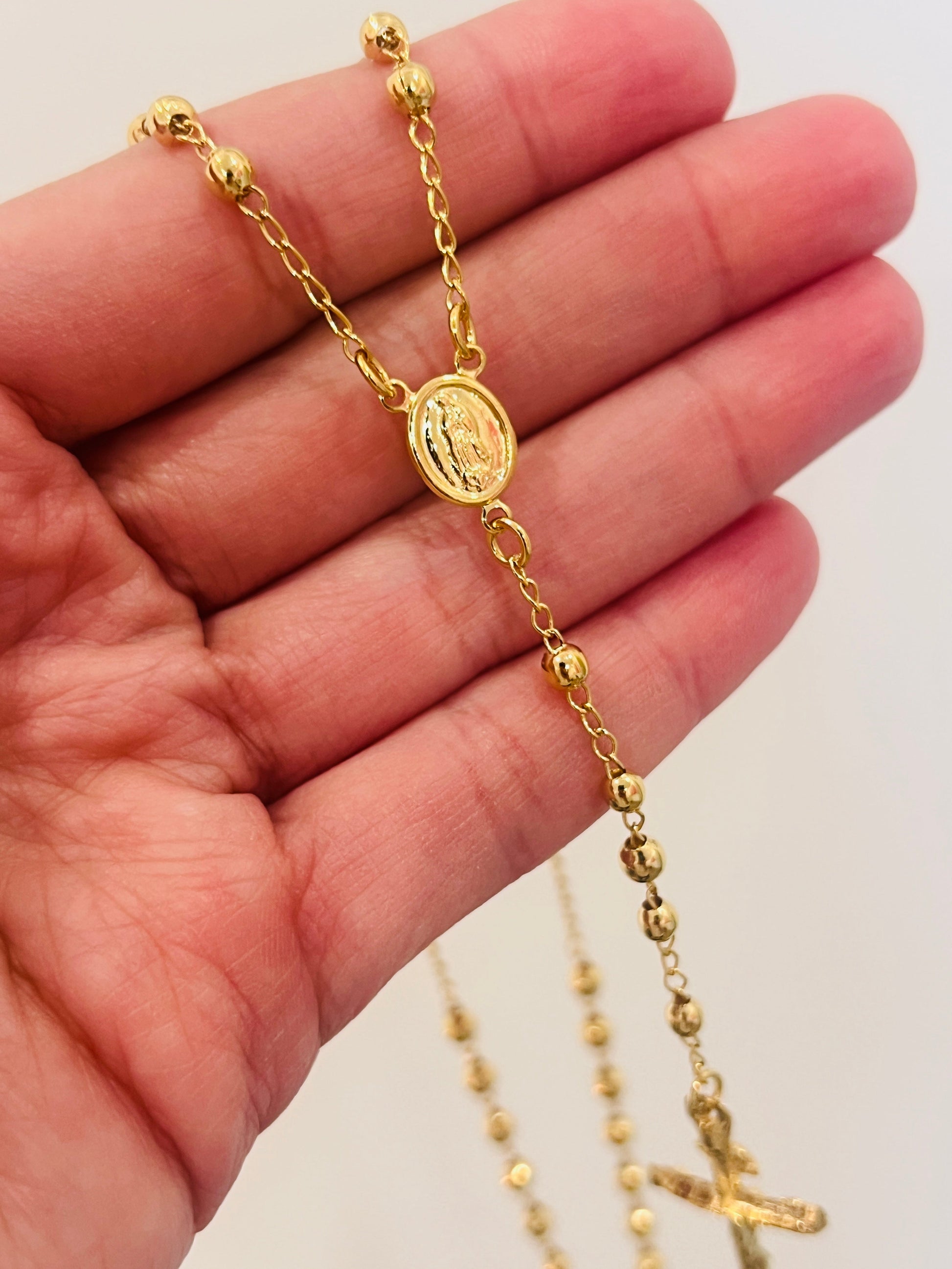 Gold Filled Rosary Necklace | Catholic Prayer Jewelry for Men & Women by HAUS OF MONOGRAM