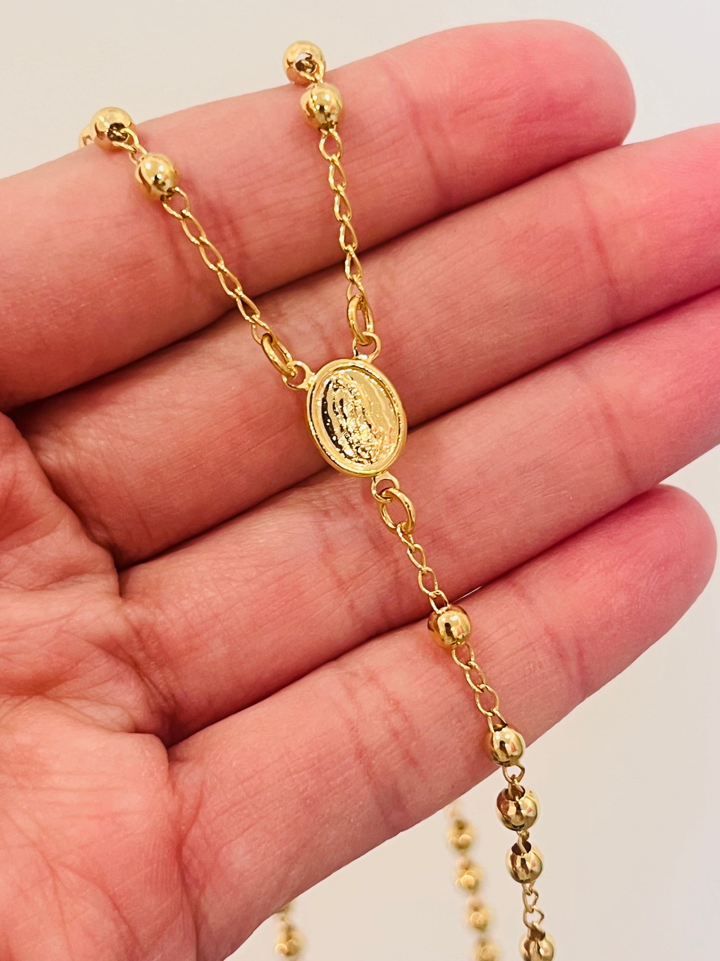 Gold Filled Rosary Necklace | Catholic Prayer Jewelry for Men & Women by HAUS OF MONOGRAM