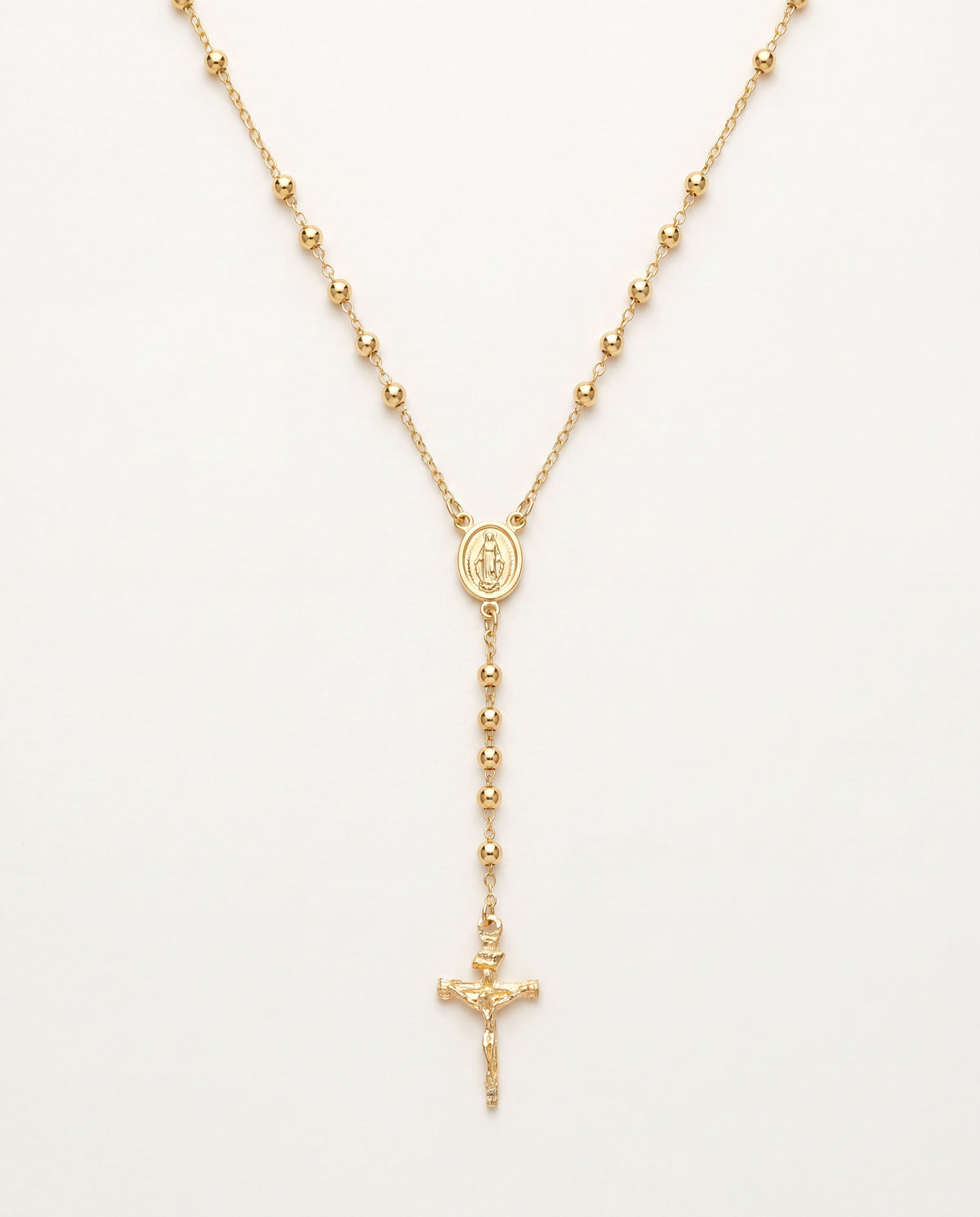 18KT Gold Filled Necklaces, Gold Filled Rosary Necklace | Catholic Prayer Jewelry for Men & Women by HAUS OF MONOGRAM