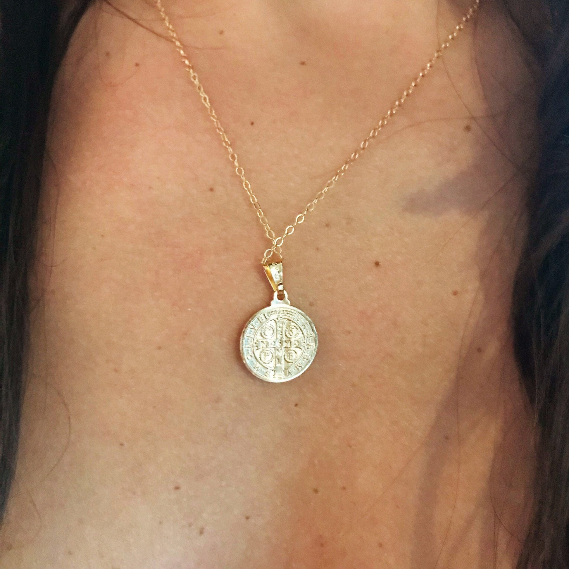 Gold Filled Saint Benedict Necklace | Spiritual Protection by HAUS OF MONOGRAM