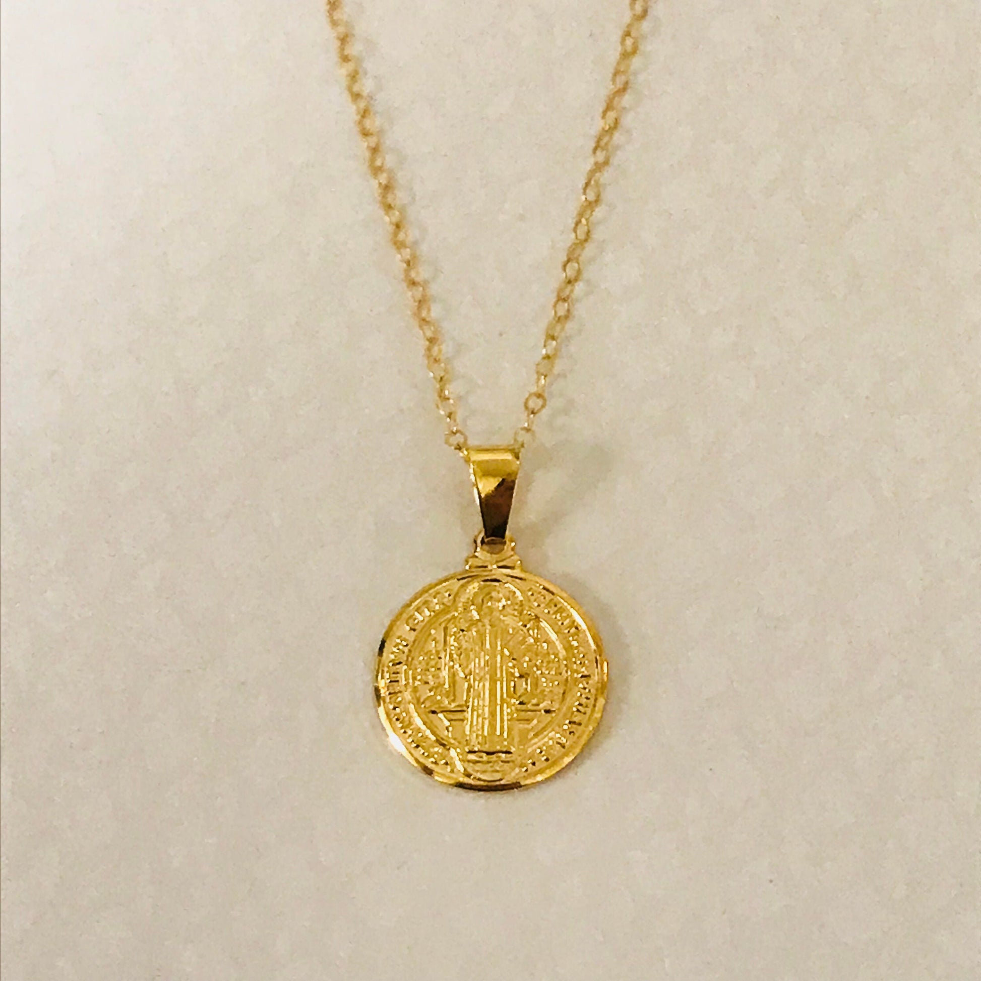 Gold Filled Saint Benedict Necklace | Spiritual Protection by HAUS OF MONOGRAM