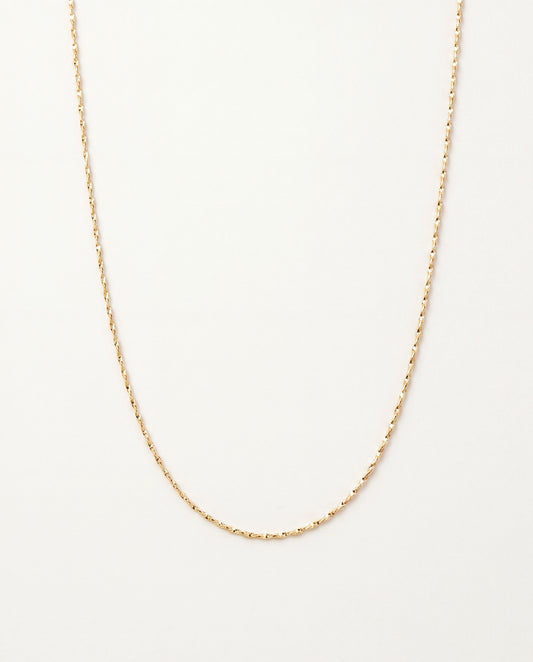 18KT Gold Filled Necklaces, Gold Filled Snake Necklace | 0.8mm Twist Chain | 16" 18" Length by HAUS OF MONOGRAM