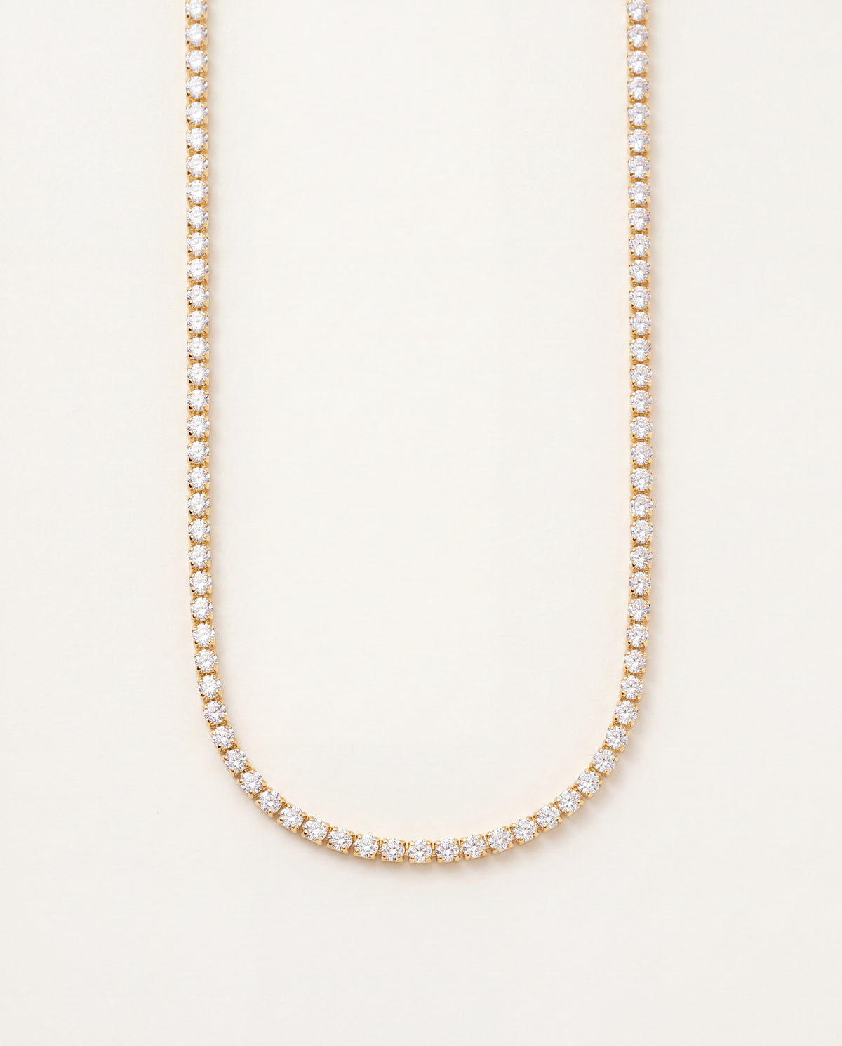 18KT Gold Filled Necklaces, Gold Filled CZ Tennis Choker| Layering Necklace by HAUS OF MONOGRAM