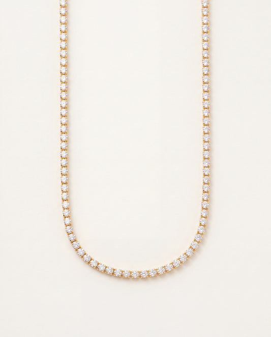 18KT Gold Filled Necklaces, Gold Filled CZ Tennis Choker| Layering Necklace by HAUS OF MONOGRAM
