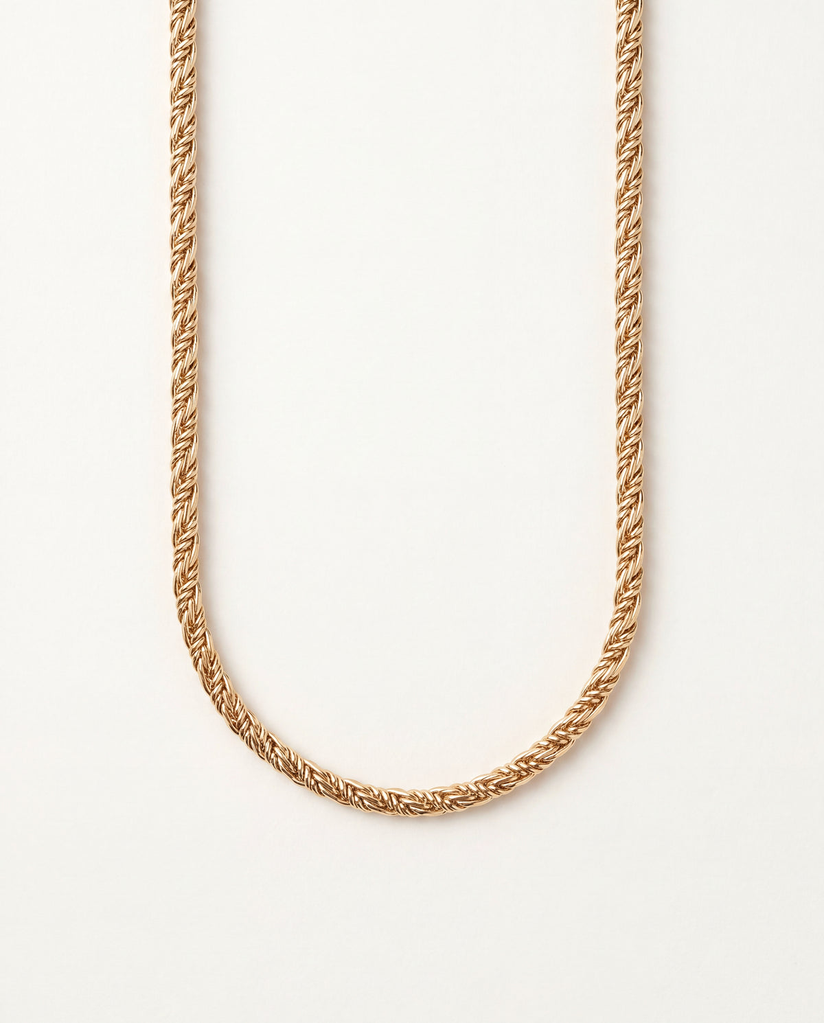 18KT Gold Filled Necklaces, Gold Filled Wheat Necklace | 4mm Chain Statement Piece by HAUS OF MONOGRAM