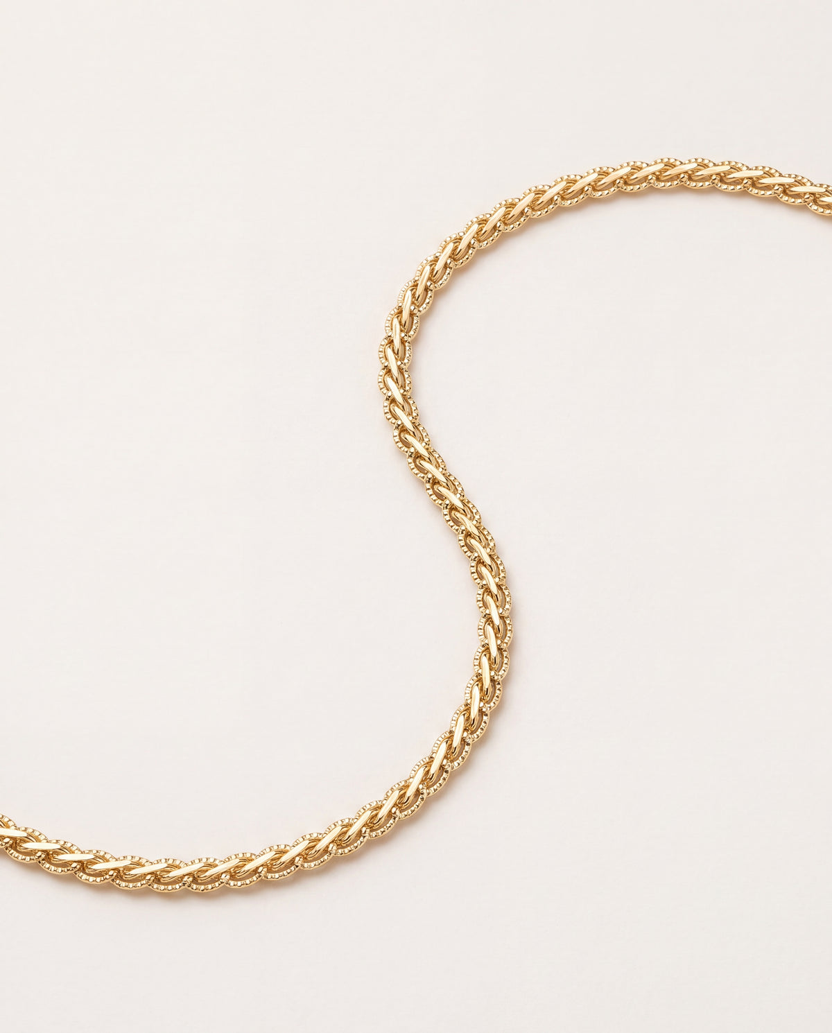 18KT Gold Filled Anklets, Gold Filled Woven Anklet | 2mm Width | 10 Inch Length by HAUS OF MONOGRAM