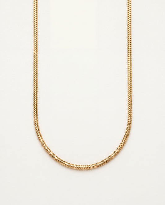 18KT Gold Filled Necklaces, Gold Filled Woven Mesh Necklace | 2.8mm | 16–20 Inch by HAUS OF MONOGRAM