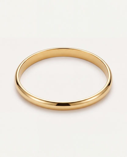 18KT Gold Filled Bangles, Gold Plated Stainless Steel Bangle | Everyday Stackable Bracelet by HAUS OF MONOGRAM