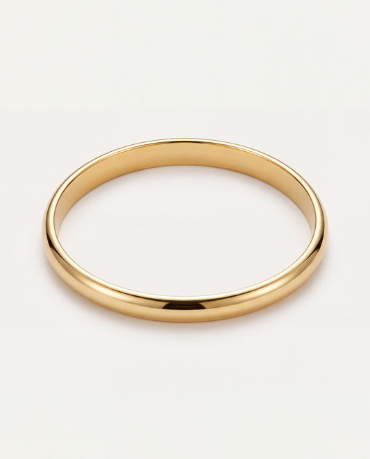 18KT Gold Filled Bangles, Gold Plated Stainless Steel Bangle | Everyday Stackable Bracelet by HAUS OF MONOGRAM