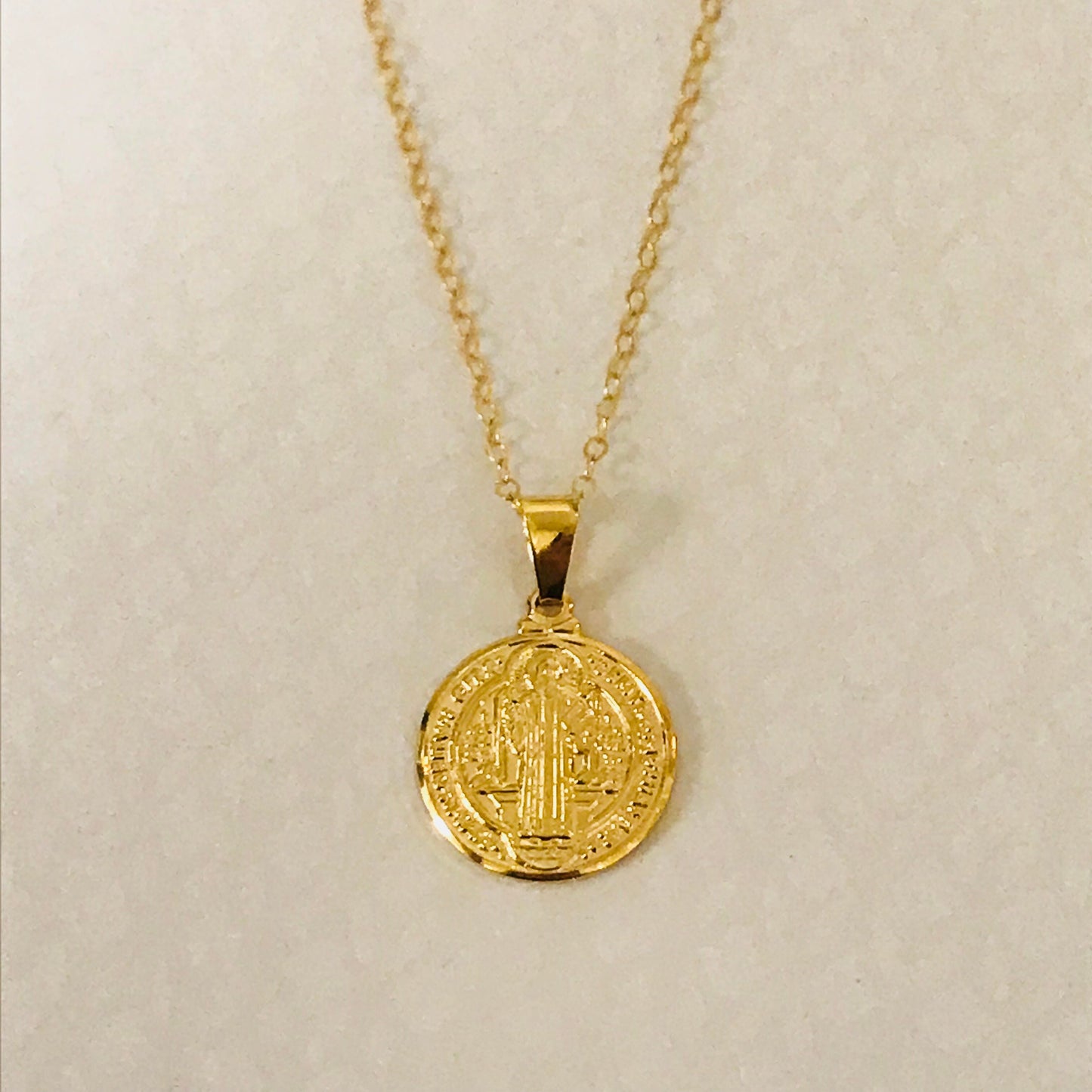 Gold Filled Saint Benedict Necklace | Spiritual Protection