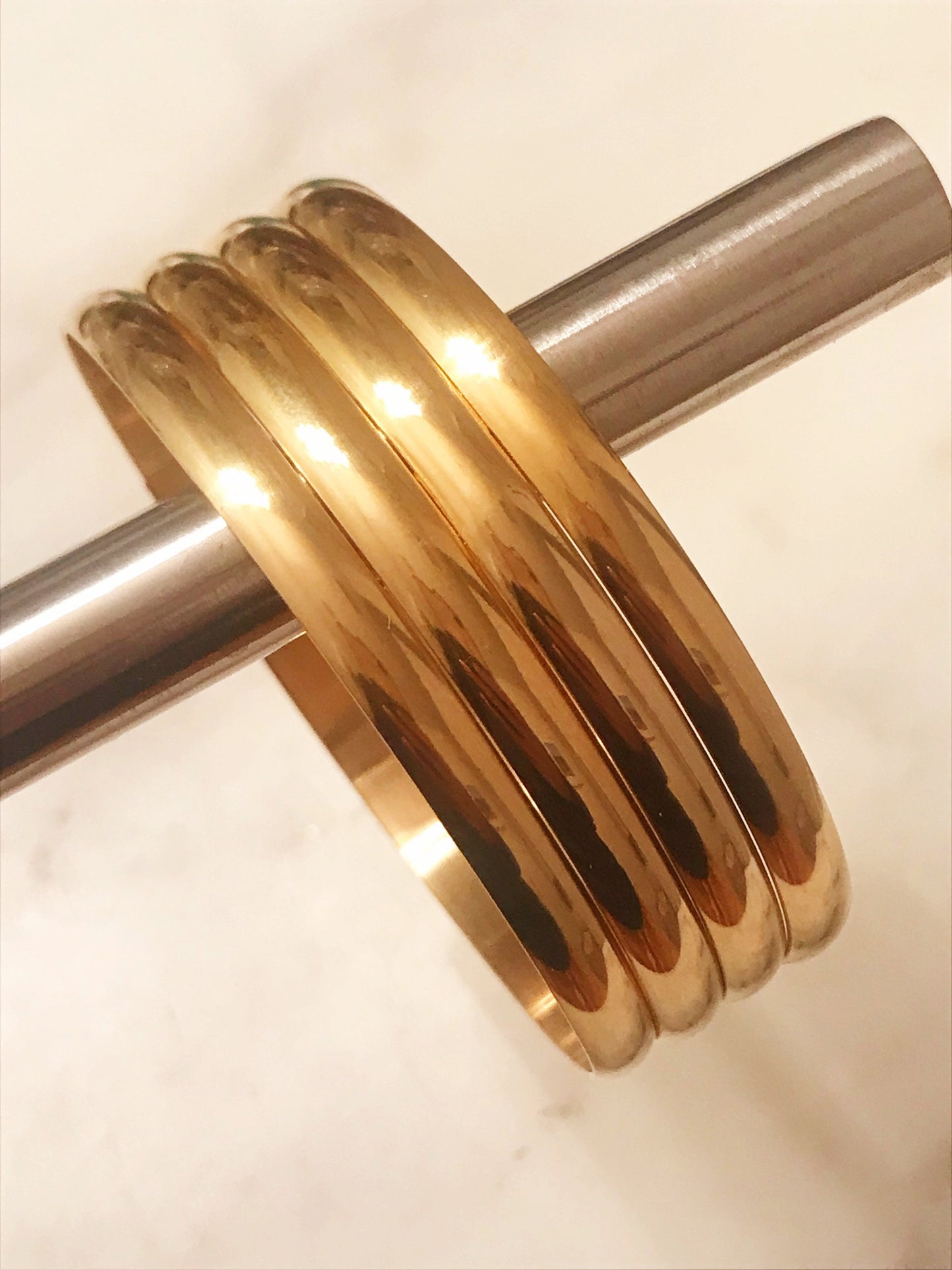 Gold Plated Stainless Steel Bangle