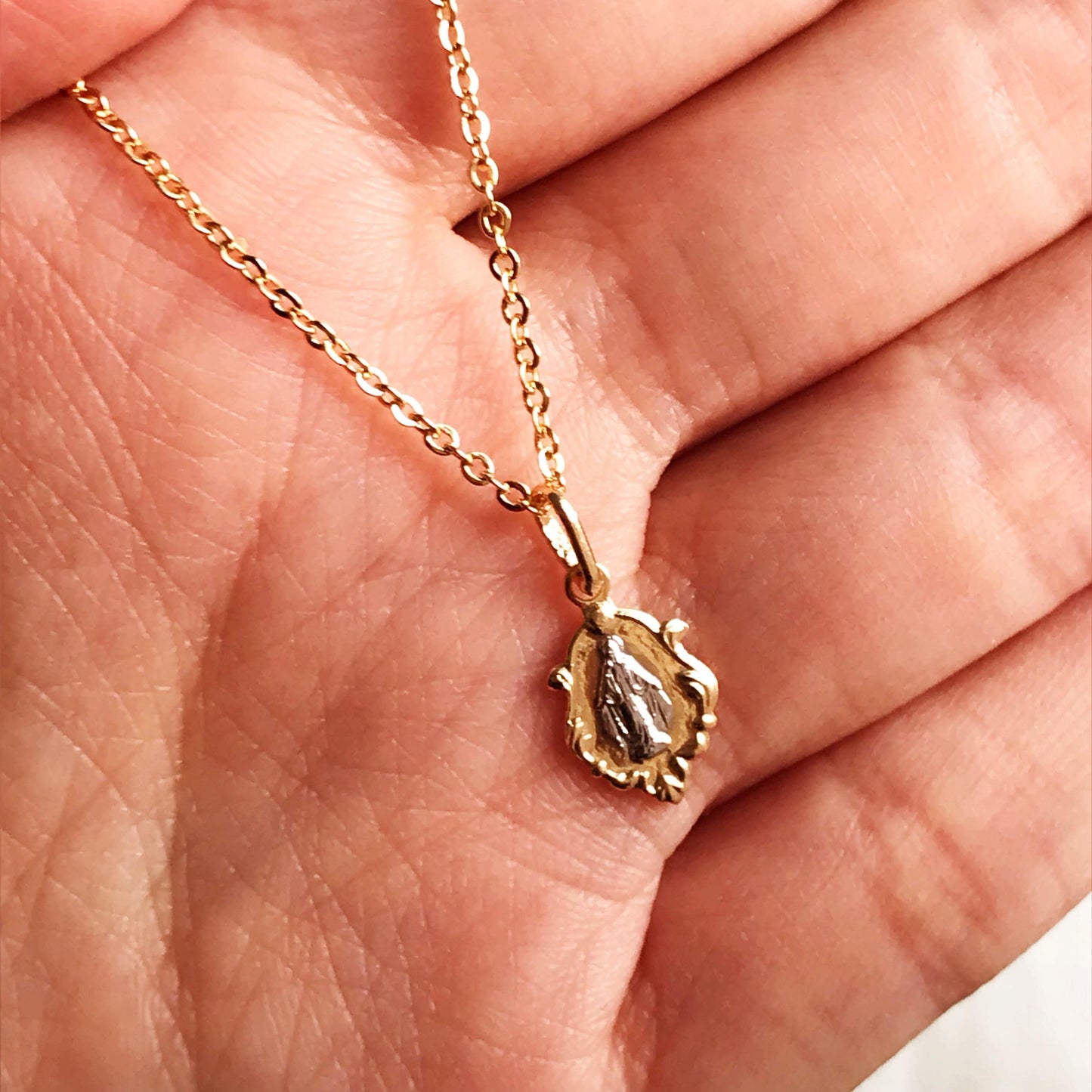 Gold Filled Miraculous Medal Necklace | Symbolic Everyday Grace