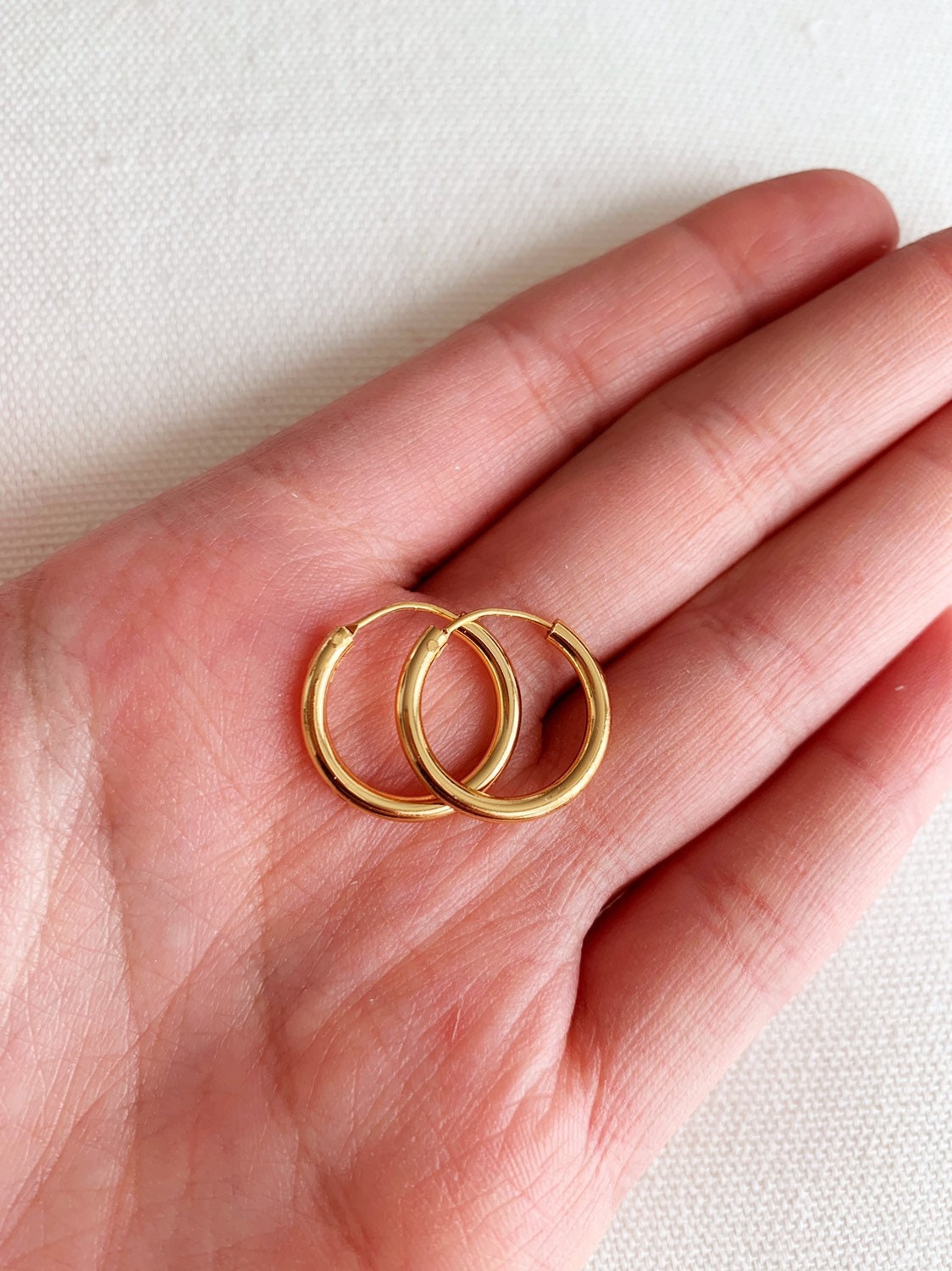 Gold Filled 18mm Mini Hoops
