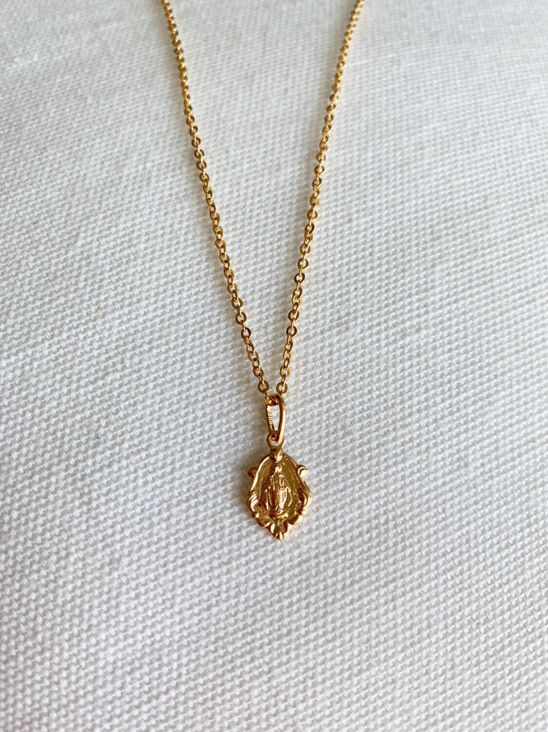 Gold Filled Miraculous Medal Necklace | Symbolic Everyday Grace