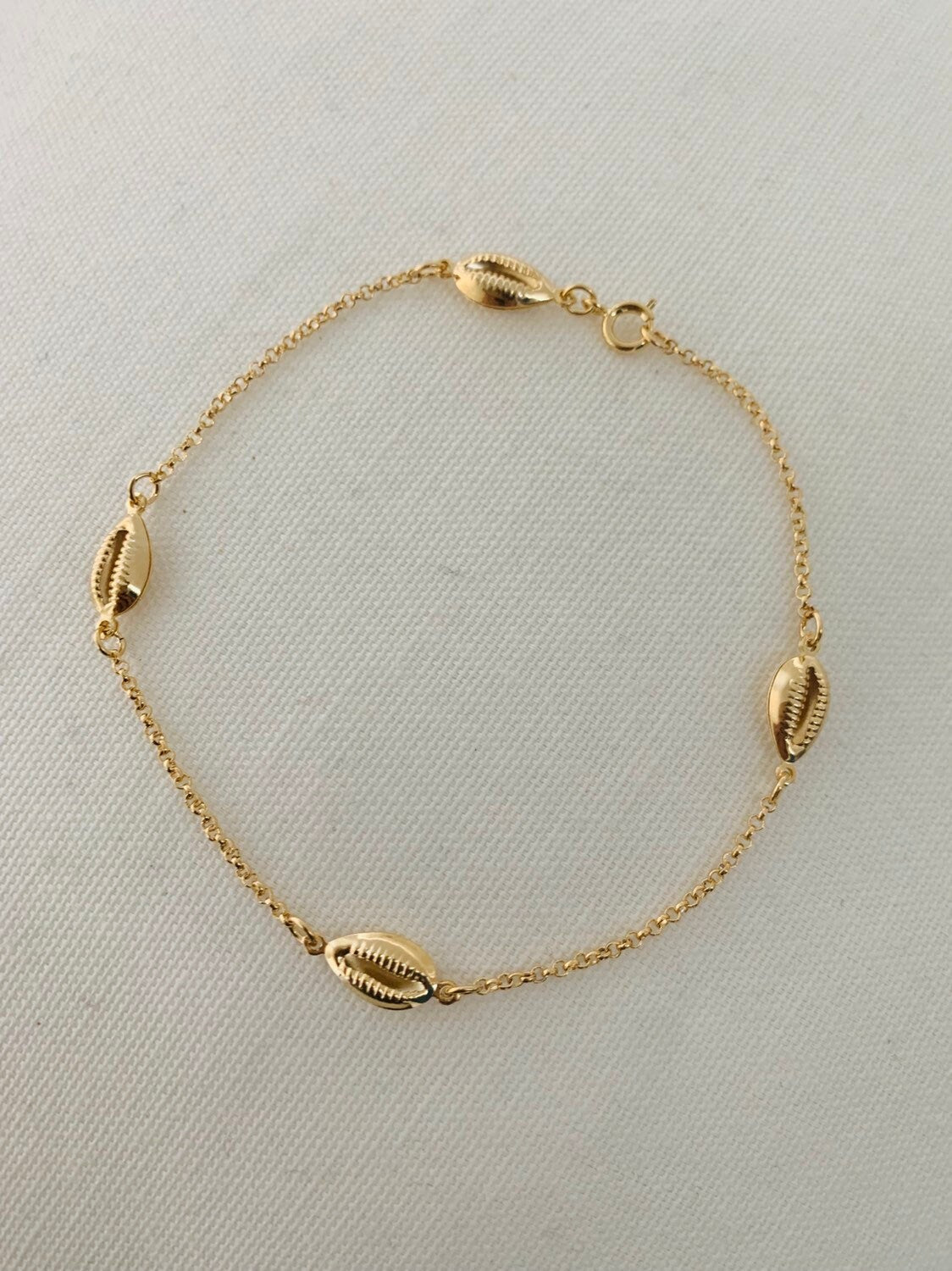Gold Filled Puka Shell Bracelet | Coastal Charm Wrist Accent