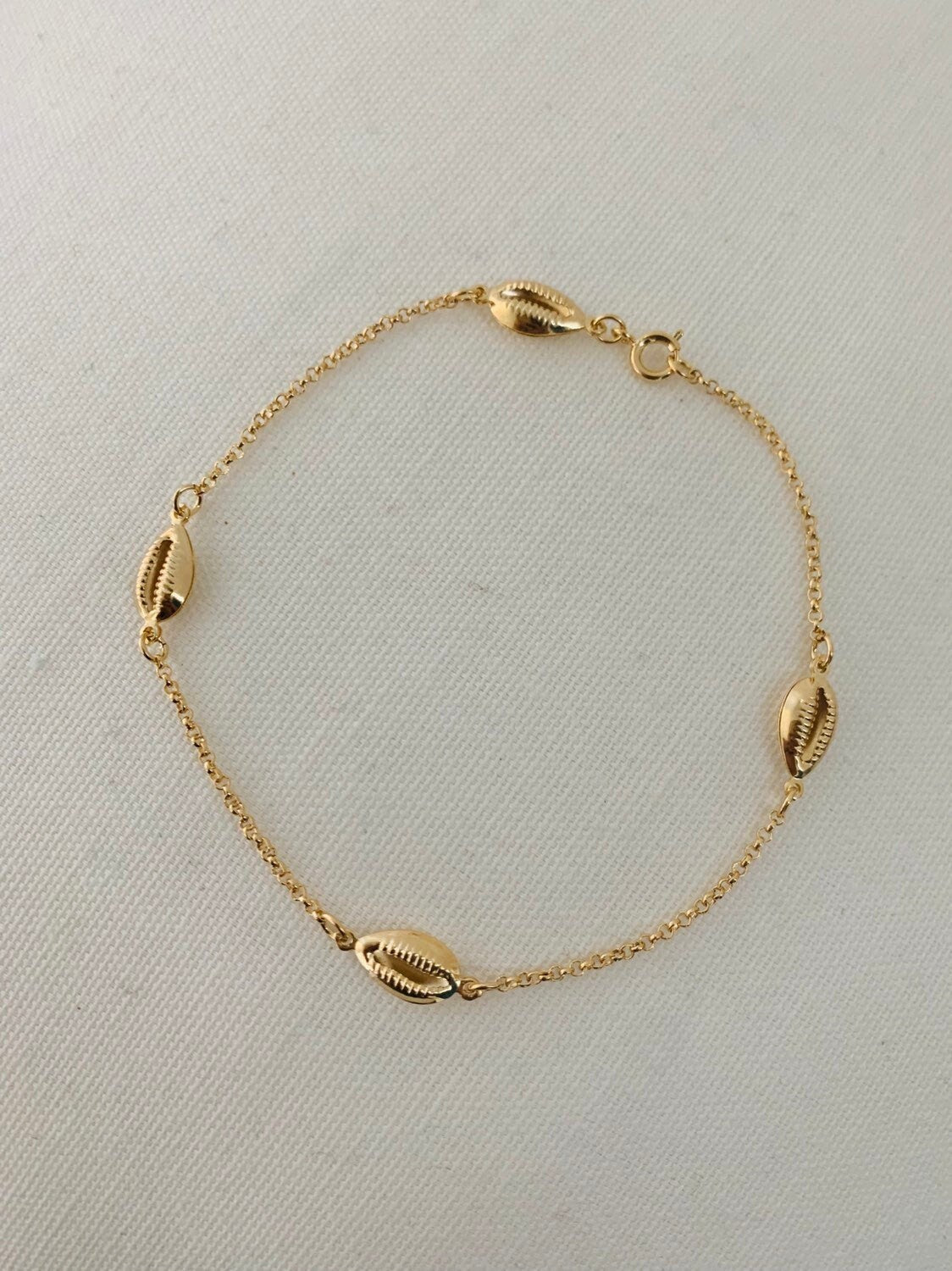 Gold Filled Puka Shell Bracelet | Coastal Charm Wrist Accent