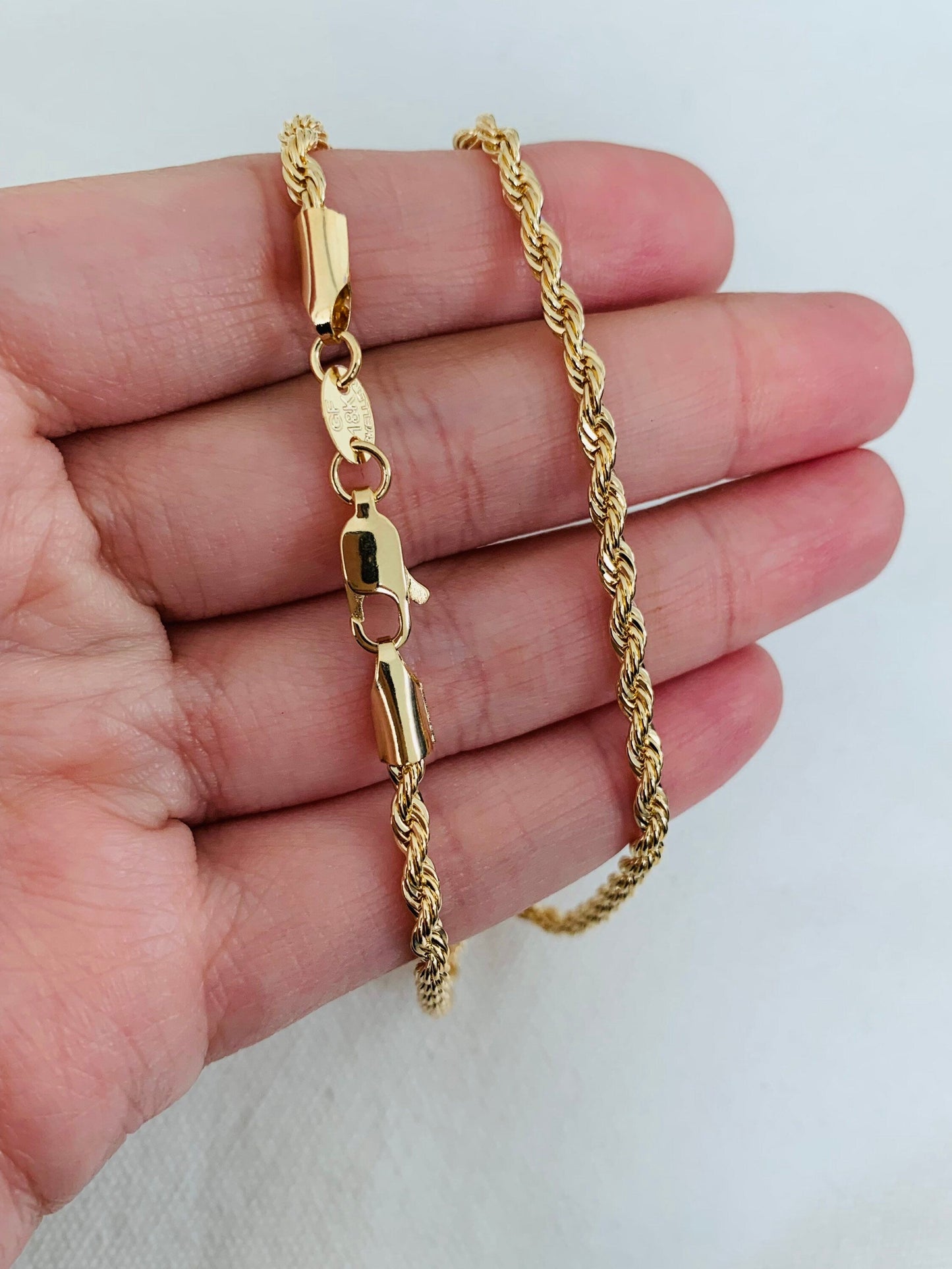 Gold Filled 3mm Rope Chain | Classic Bold Elegance
