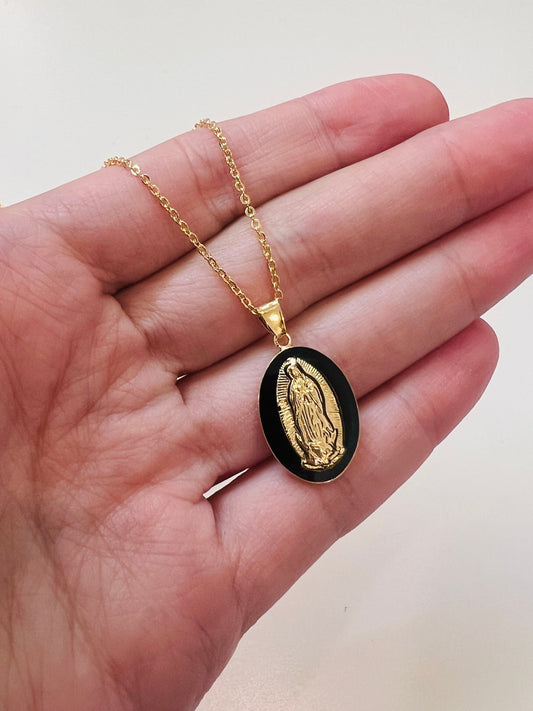Gold Filled Our Lady of Guadalupe Necklace | Symbol of Faith and Grace
