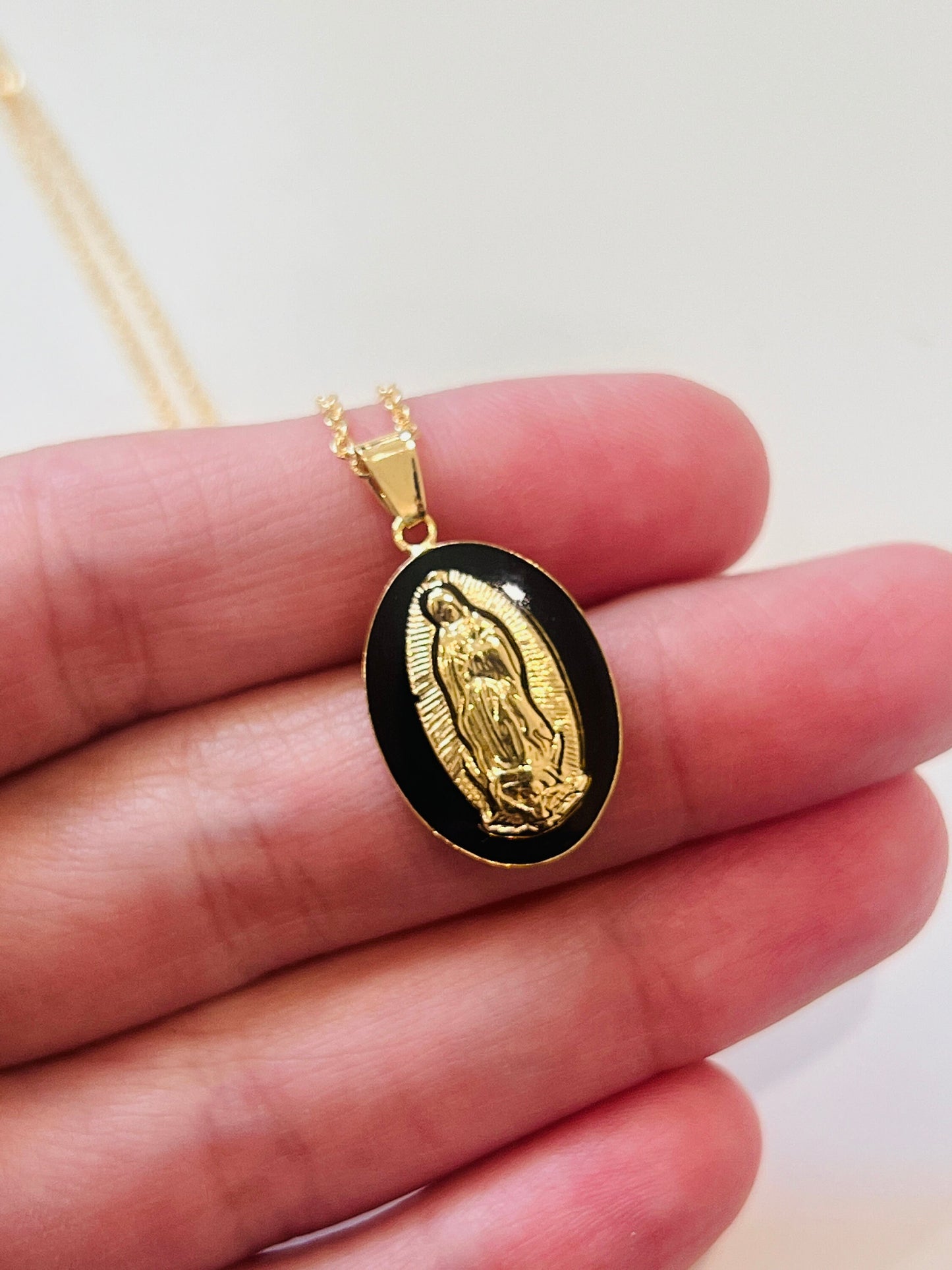 Gold Filled Our Lady of Guadalupe Necklace | Symbol of Faith and Grace