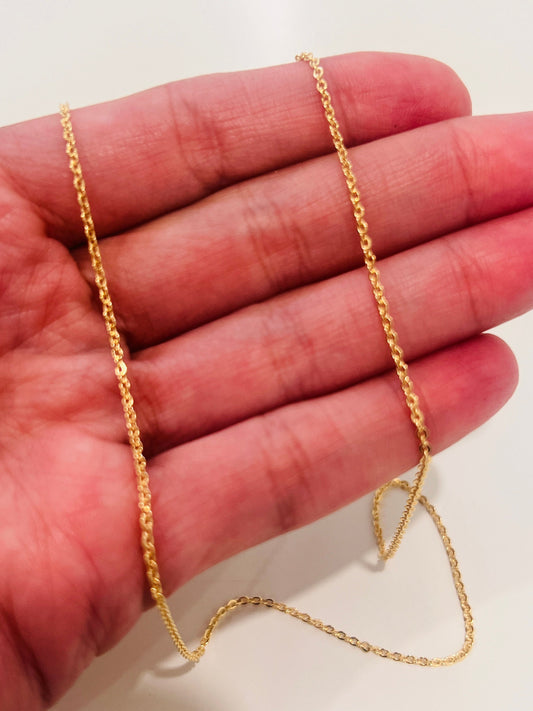 Gold Filled 1mm Rolo Necklace | Delicate Everyday Staple