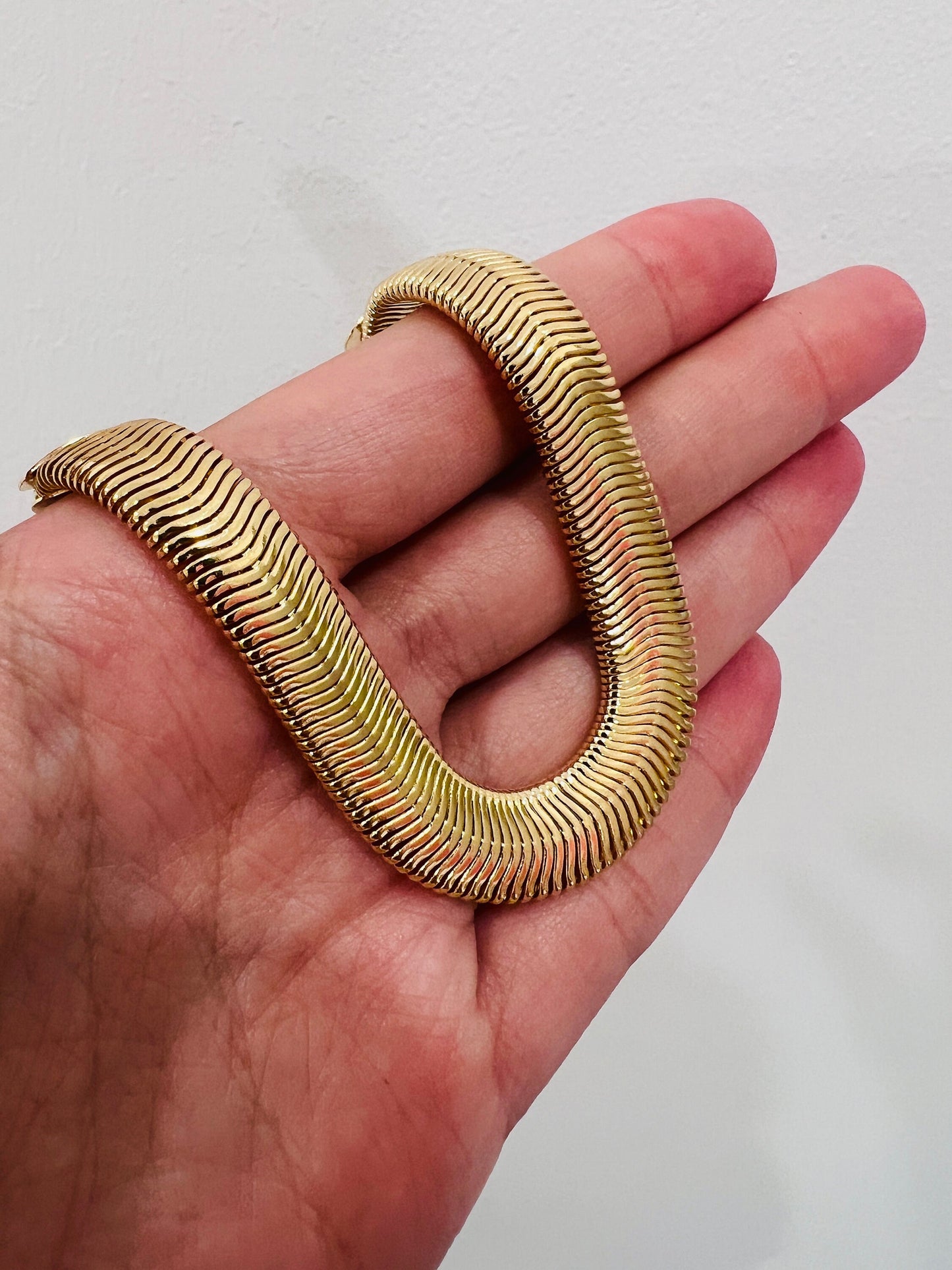 Gold Filled 9mm Magic Herringbone Bracelet | Bold Shine, Effortless Glam