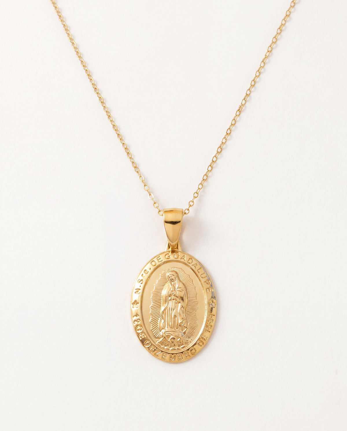 18KT Gold Filled Necklaces, Our Lady of Guadalupe Necklace | Gold Filled Religious Jewelry by HAUS OF MONOGRAM
