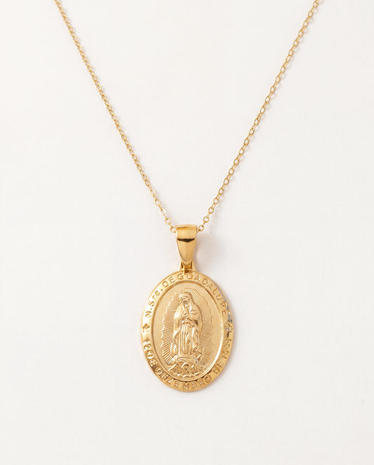 18KT Gold Filled Necklaces, Our Lady of Guadalupe Necklace | Gold Filled Religious Jewelry by HAUS OF MONOGRAM