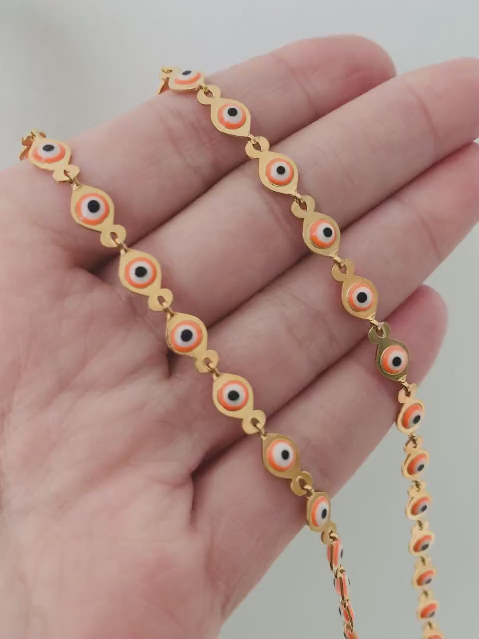 Evil Eye Necklace, Gold Filled Necklace, Gold Chain, Gold Filled Jewelry, Lucky Eye Necklace,Gold Necklace,Dainty Necklace,Delicate Necklace