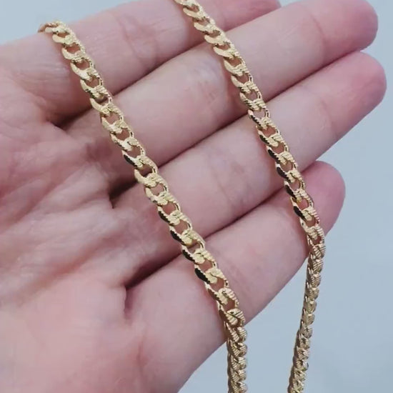 Men's Chain, Cuban Link Chain, Gold Filled Necklace, Mens Jewelry, Mens Necklace, Mens Gift,Jewelry for Men,Necklace for Men,Present for Men
