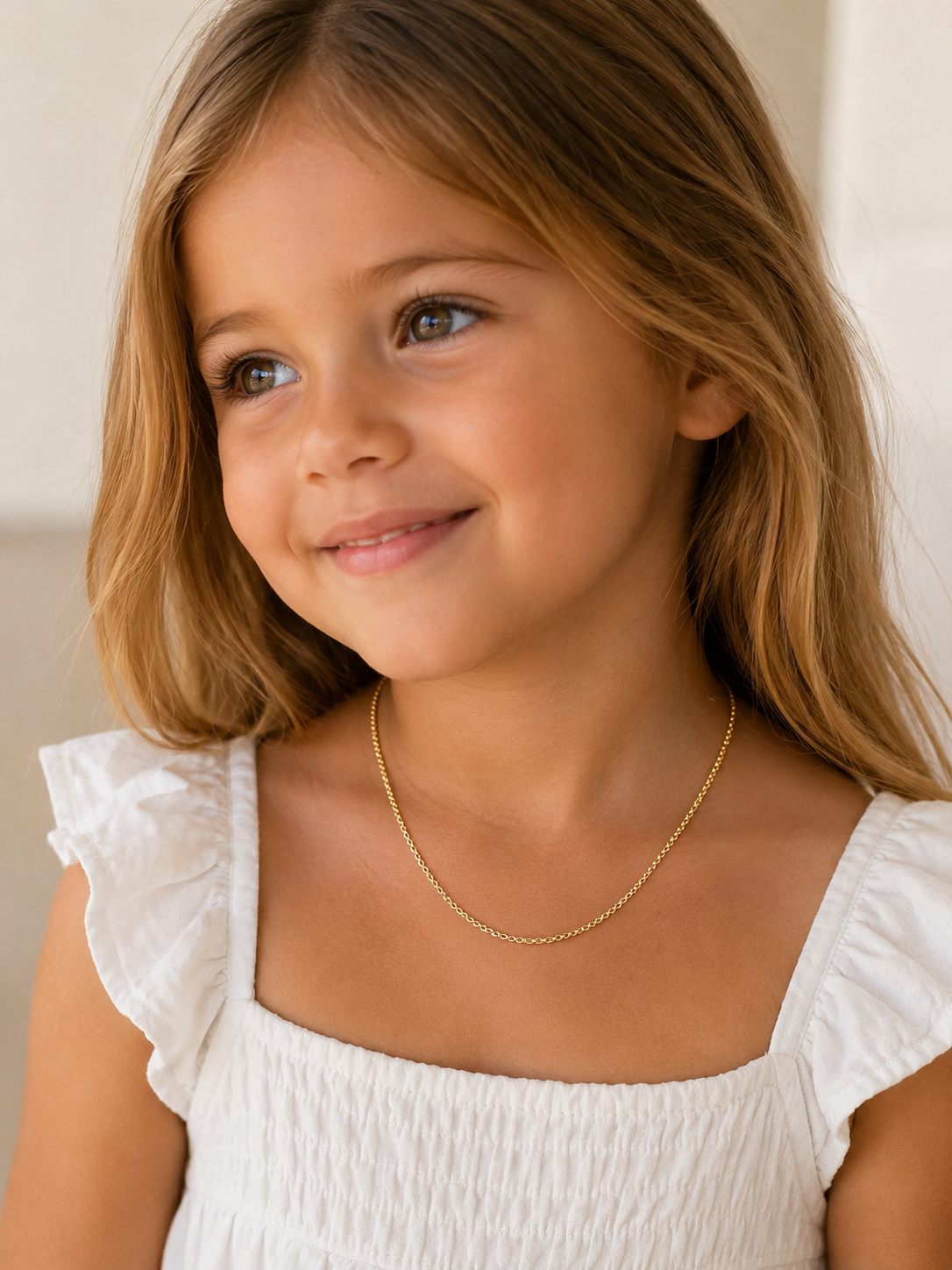 Gold Filled 1.5mm Rolo Necklace | Unisex Chain