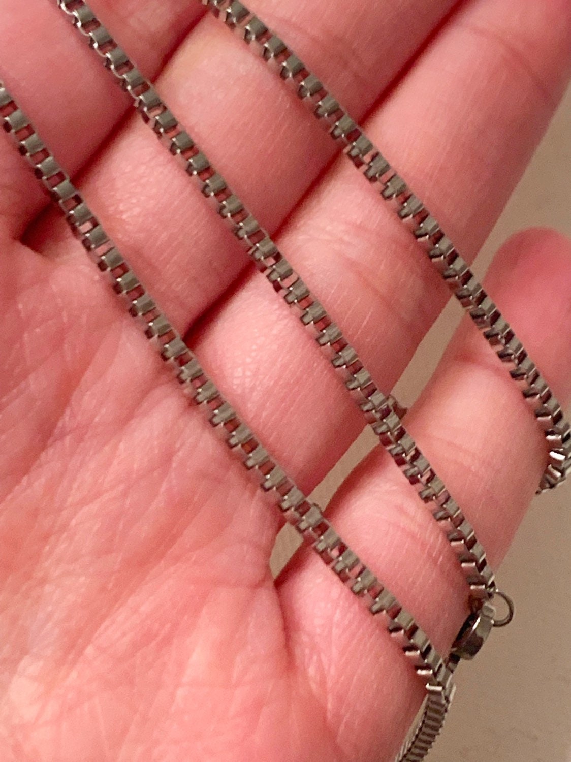 Stainless Steel 2mm Box Chain | Classic Everyday Chain Necklace by HAUS OF MONOGRAM - Men's Chains, 16", HOM-4-3136-16