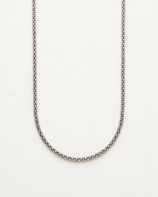 Stainless Steel 2mm Popcorn Necklace | Everyday Layering by HAUS OF MONOGRAM