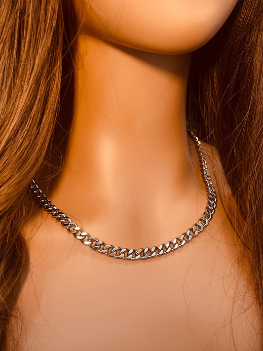 Stainless Steel 6mm Curb Necklace | Bold Daily Layer by HAUS OF MONOGRAM