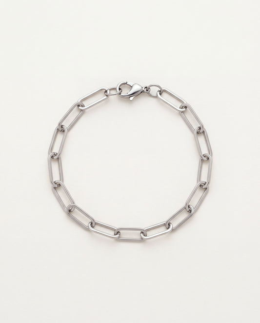 Stainless Steel 6mm Paperclip Bracelet | Sleek & Modern by HAUS OF MONOGRAM