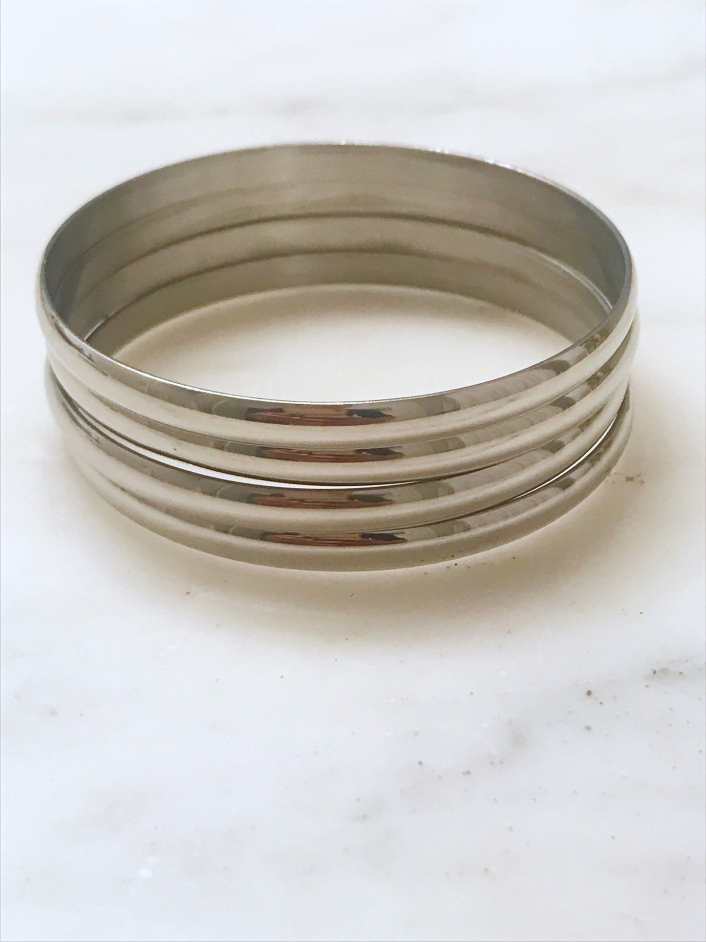 Stainless Steel Bangle | 5mm Everyday Minimalist Bracelet by HAUS OF MONOGRAM