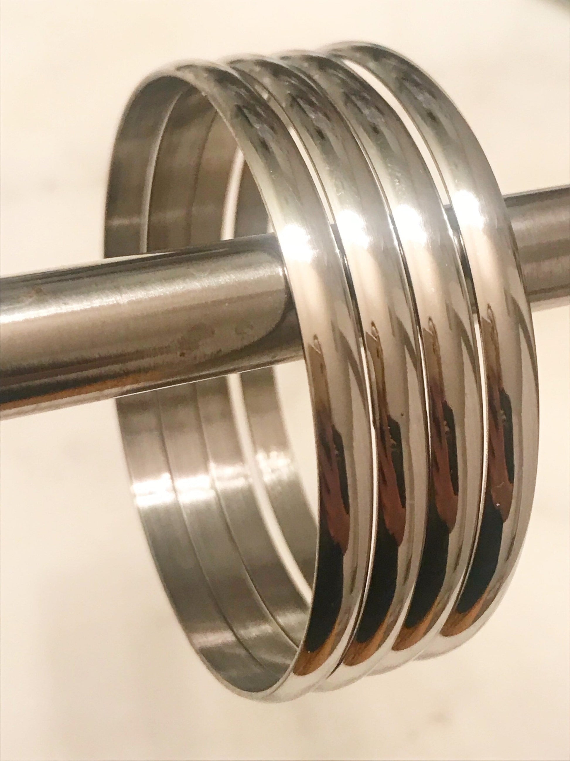 Stainless Steel Bangle | 5mm Everyday Minimalist Bracelet by HAUS OF MONOGRAM