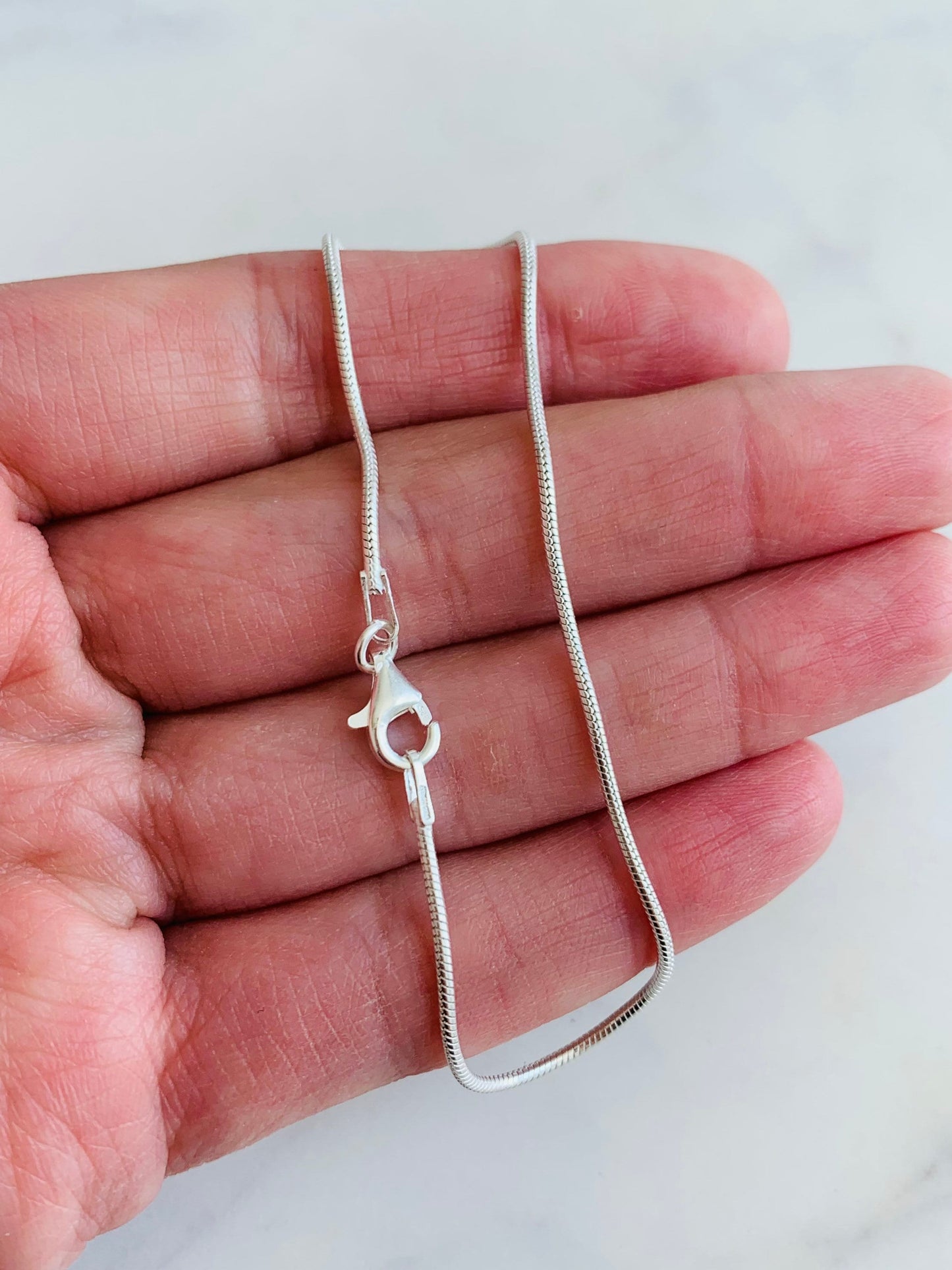 925 Sterling Silver Bracelets, Sterling Silver 0.5mm Snake Bracelet | Sleek & Minimal Everyday Piece by HAUS OF MONOGRAM
