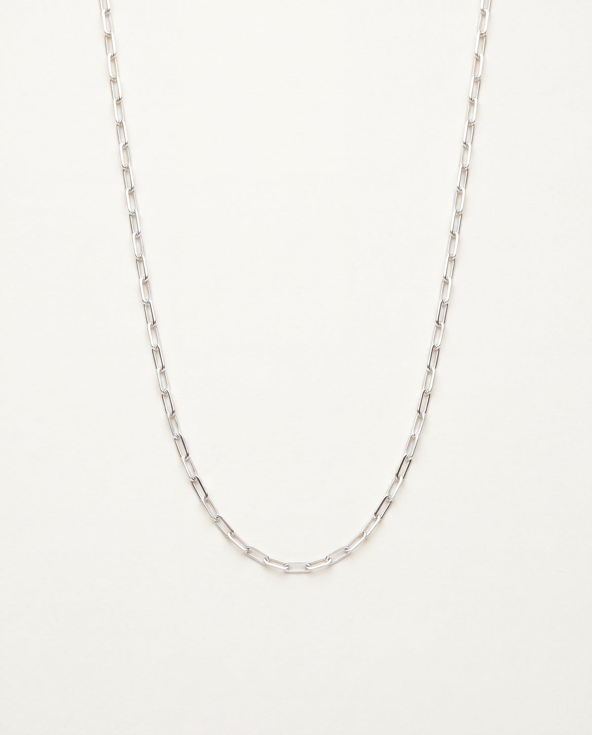 925 Sterling Silver Necklaces, Sterling Silver 1.5mm Paperclip Necklace | Minimalist Layering Chain by HAUS OF MONOGRAM