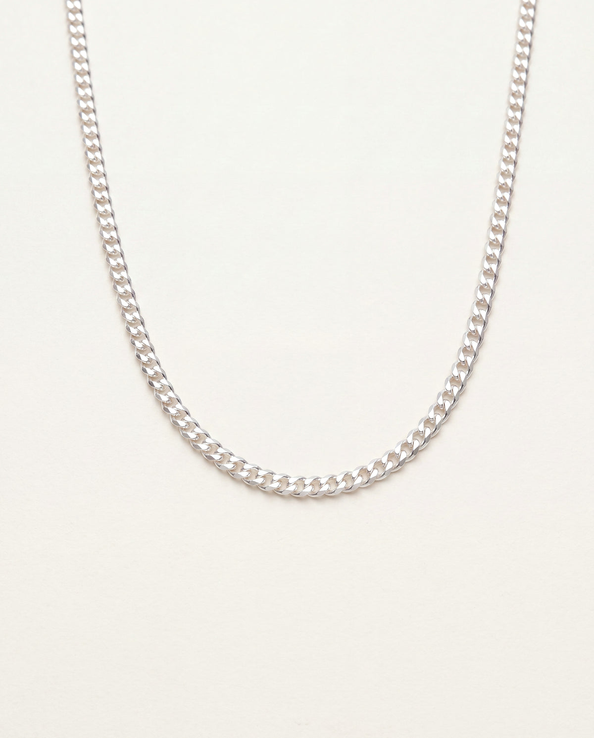 925 Sterling Silver Necklaces, Sterling Silver 1mm Curb Necklace | Dainty Chain Look by HAUS OF MONOGRAM