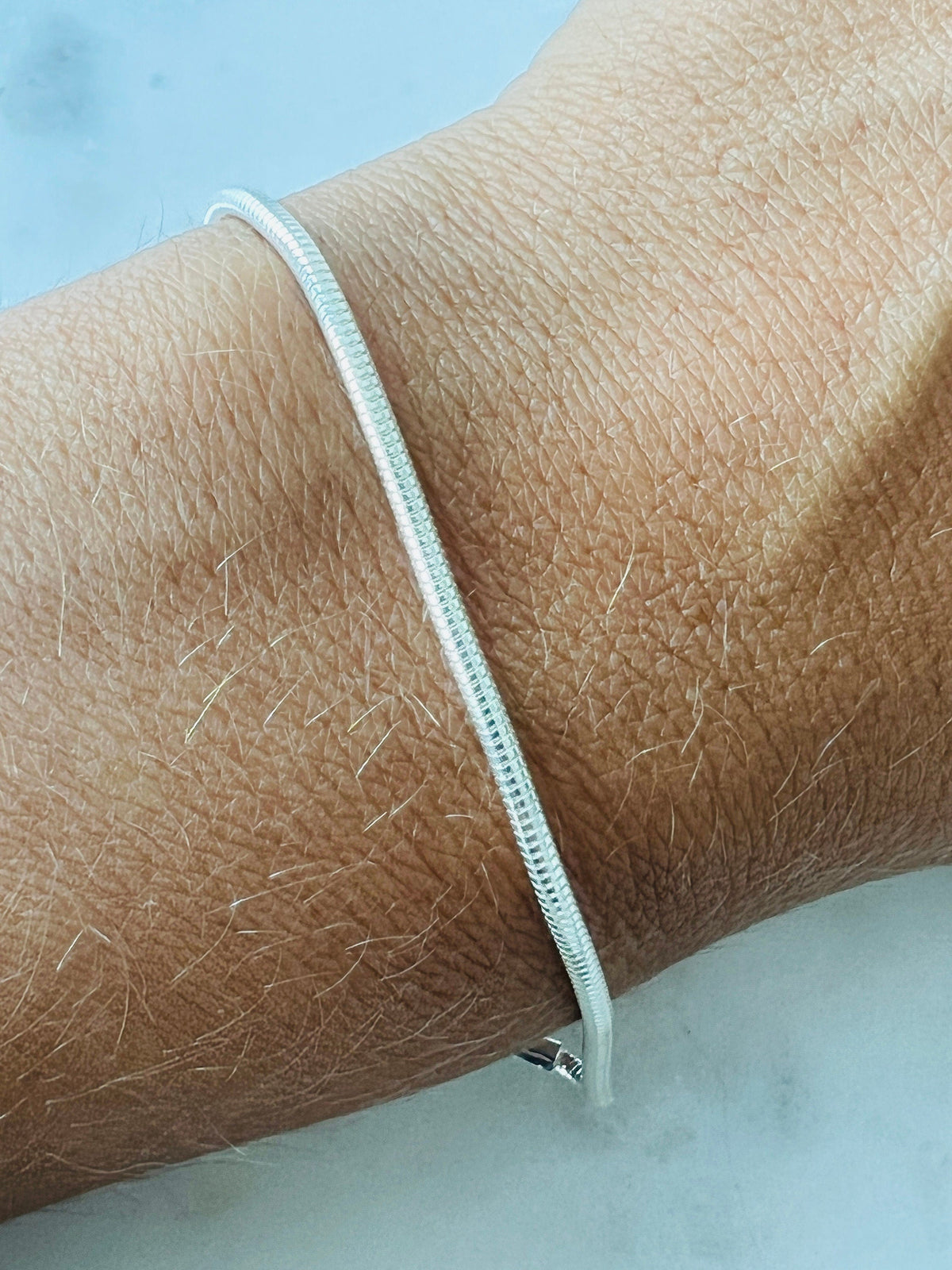 925 Sterling Silver Bracelets, Sterling Silver 2mm Curb Bracelet | Adjustable Chain Style by HAUS OF MONOGRAM