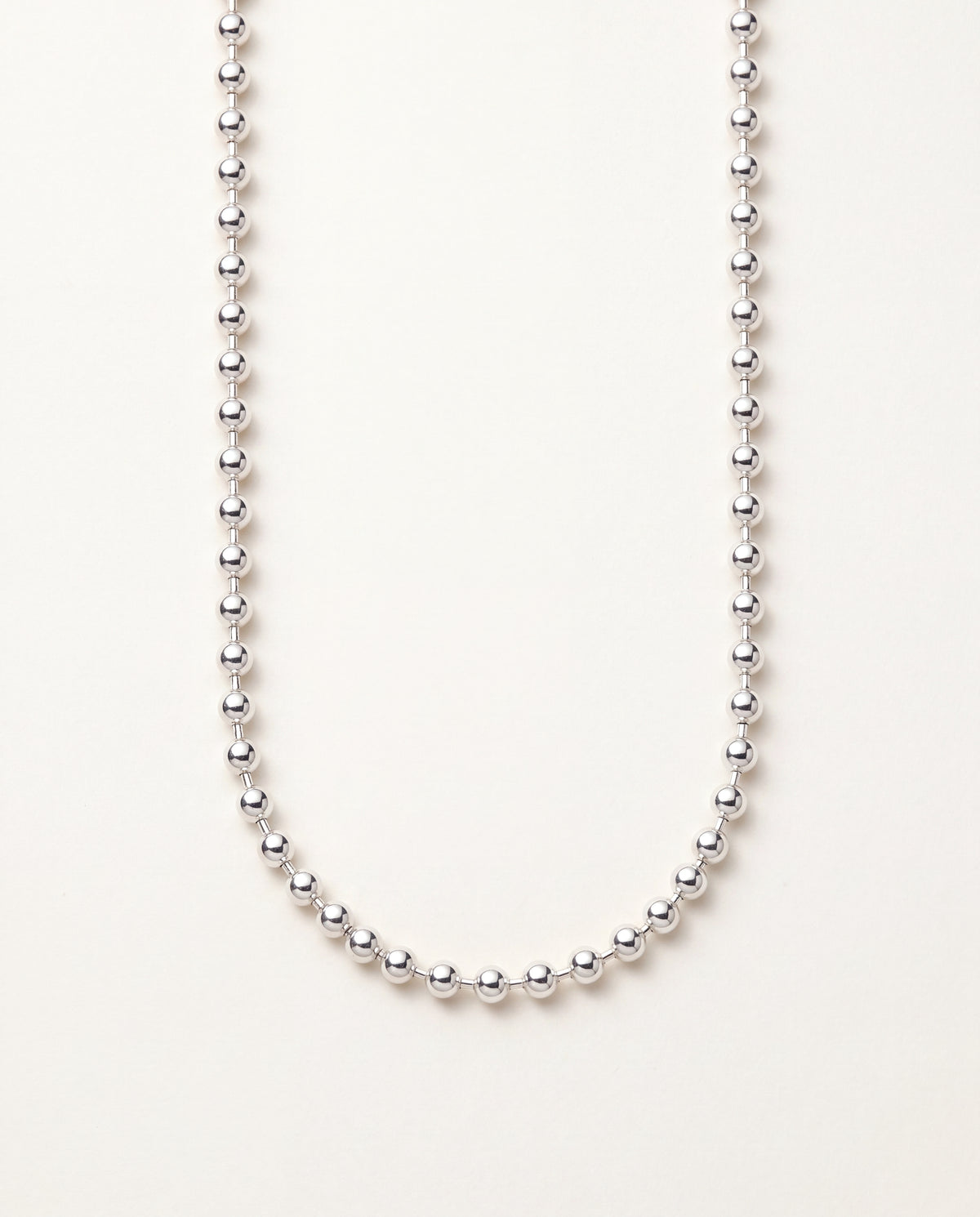 925 Sterling Silver Men's Chains, Sterling Silver 3mm Ball Chain | 18"–30" | Polished Finish by HAUS OF MONOGRAM